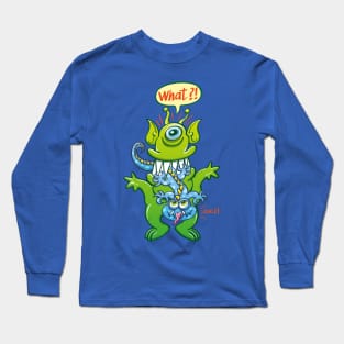 Big monster eat little monster Long Sleeve T-Shirt